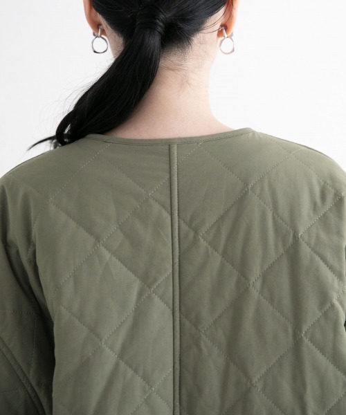 LOWRYS FARM（ローリーズファーム）の「ロングキルティングコート　917050（その他アウター・レディース・ブラック/ベージュ/カーキ・FREE）」の9枚目の写真