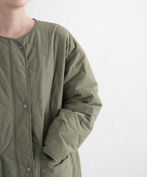 LOWRYS FARM（ローリーズファーム）の「ロングキルティングコート　917050（その他アウター・レディース・ブラック/ベージュ/カーキ・FREE）」の11枚目の写真