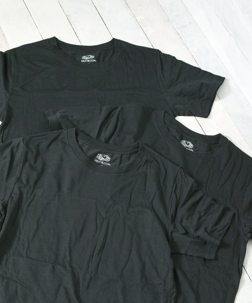 FRUIT OF THE LOOM(フルーツオブザルーム)の「『FRUIT OF THE LOOM』天竺TC Tシャツ『3枚セット』(Tシャツ/カットソー・レディース・ホワイト/ブラック・MEDIUM/LARGE/X-LARGE)」の3枚目の写真