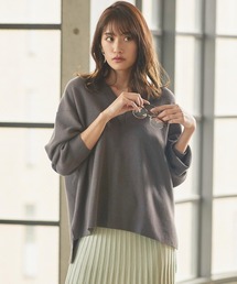 KOBE LETTUCE | Vネックフレアニットプルオーバー(ニット/セーター)