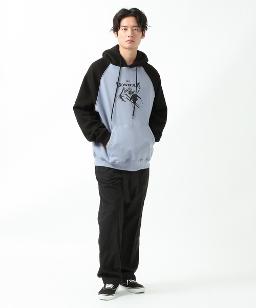 ALAND(エーランド)の「BLUFF/SNOW RIDERSフーディー 2932668(パーカー・メンズ・ブラック/グレー・FREE)」の13枚目の写真