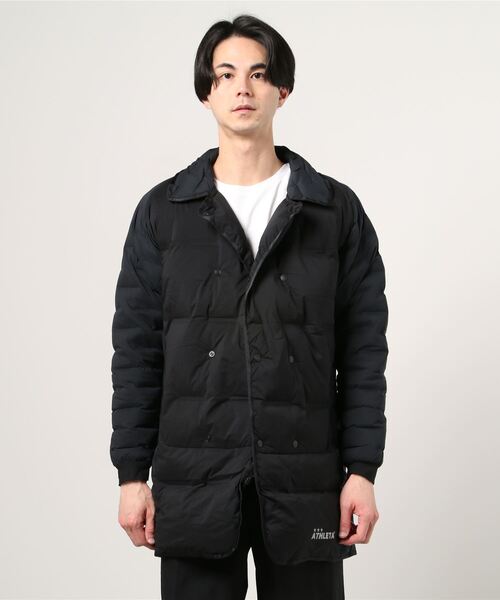 新品アスレタウルトラストレッチダウンコート黒 新品アスレタウルトラ