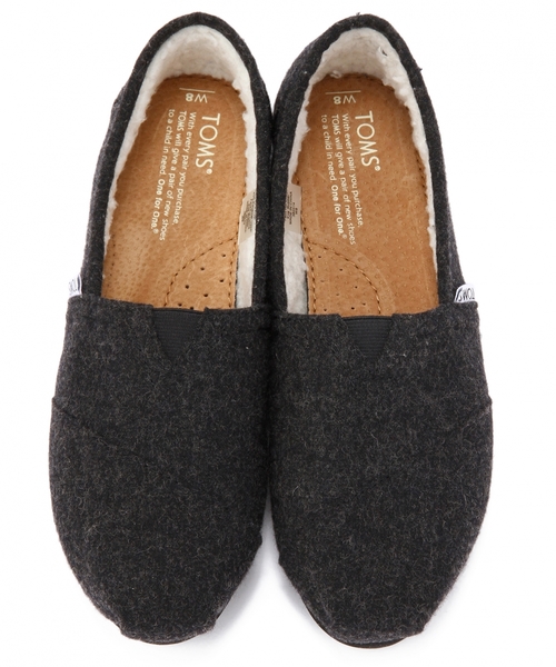 BEAUTY&YOUTH UNITED ARROWS（ビューティーアンドユースユナイテッドアローズ）の「BYBC TOMS SEASONAL CLASSIC Light Woolen フラットシューズ◆（その他シューズ・レディース・ブラック/グレー・7/5h/7h/6h/6/8）」の6枚目の写真