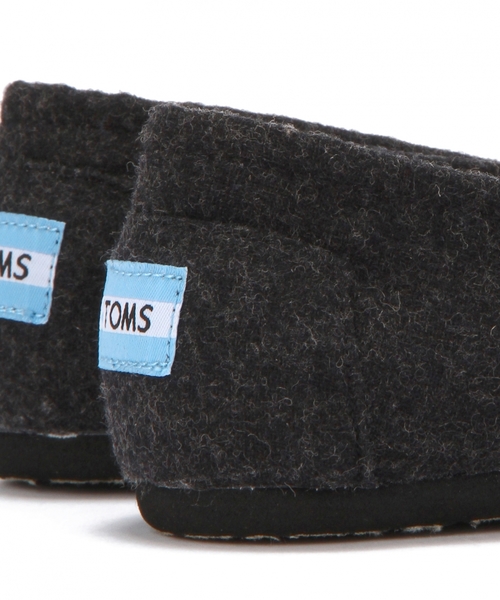 BEAUTY&YOUTH UNITED ARROWS（ビューティーアンドユースユナイテッドアローズ）の「BYBC TOMS SEASONAL CLASSIC Light Woolen フラットシューズ◆（その他シューズ・レディース・ブラック/グレー・7/5h/7h/6h/6/8）」の4枚目の写真