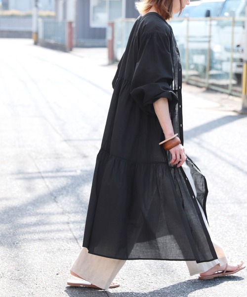 reca(レカ)の「2wayティアードワンピース(ワンピース・レディース・アイボリー/ブラック/ミント/ベージュ・M)」の3枚目の写真