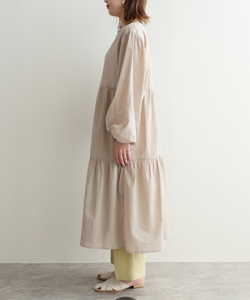 reca(レカ)の「2wayティアードワンピース(ワンピース・レディース・アイボリー/ブラック/ミント/ベージュ・M)」の8枚目の写真