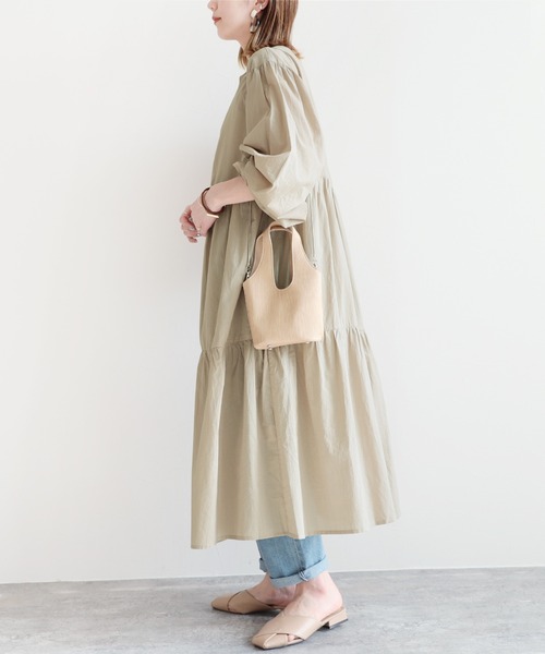 reca(レカ)の「2wayティアードワンピース(ワンピース・レディース・アイボリー/ブラック/ミント/ベージュ・M)」の21枚目の写真