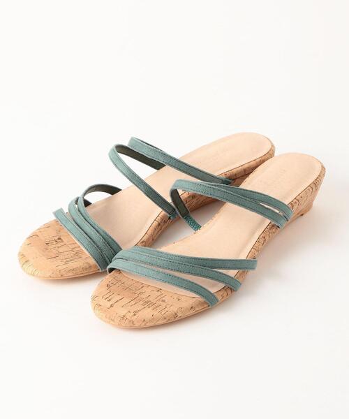 green label relaxing（グリーンレーベルリラクシング）の「◆FFC ストラップ ウェッジ サンダル (3.0cmヒール)（サンダル・レディース・ホワイト/ブラック/ブラウン/ターコイズブルー/ゴールド/その他1・LL/S/M/L/XS）」の10枚目の写真