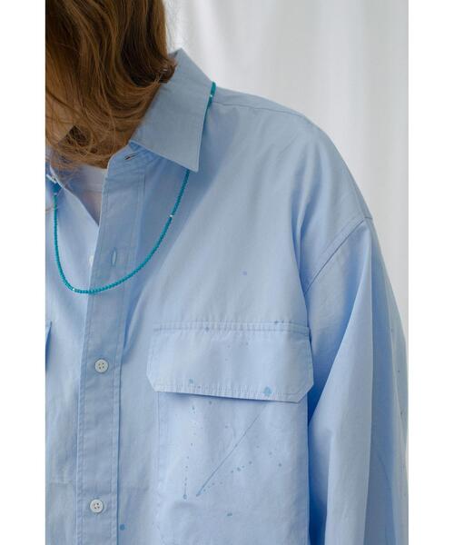 MONKEY TIME（モンキータイム）の「＜monkey time＞ BROAD PAINTER SHIRT/シャツ（シャツ/ブラウス・メンズ・ホワイト/ライトブルー・SMALL/MEDIUM/LARGE/X-LARGE）」の16枚目の写真