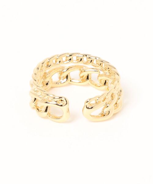 SPIRALGIRL（スパイラルガール）の「チェーンリング（リング・レディース・ゴールド・FREE）」の2枚目の写真