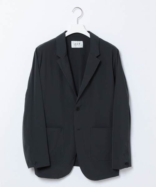 ADAM ET ROPE'（アダムエロペ）の「【アウトレット店舗・WEB限定】ストレッチイージーJK（テーラードジャケット・メンズ・スミクロ/グリーン系その他/ブラック・LL/L/M）」の3枚目の写真