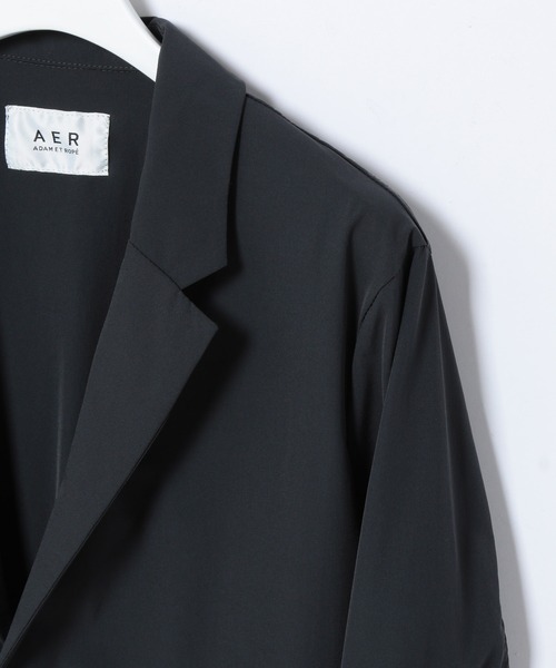 ADAM ET ROPE'（アダムエロペ）の「【アウトレット店舗・WEB限定】ストレッチイージーJK（テーラードジャケット・メンズ・スミクロ/グリーン系その他/ブラック・LL/L/M）」の7枚目の写真