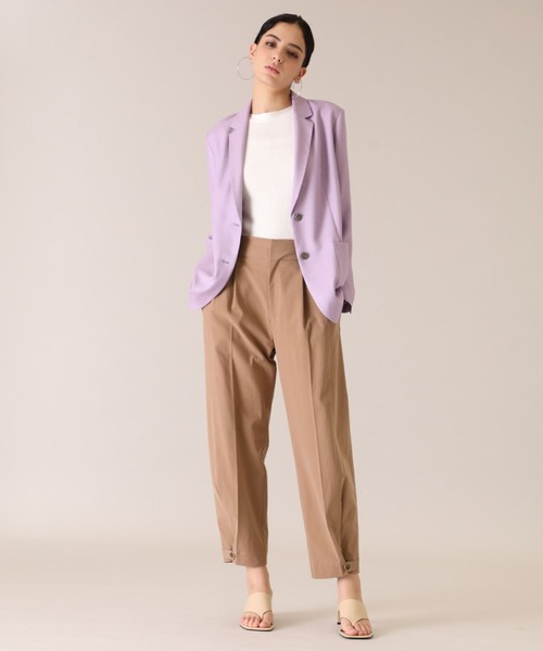 INED（イネド）の「ボートネックノースリーブニット《EMILCOTONI》（ニット/セーター・レディース・ホワイト/ブラック/グリーン・9号）」の7枚目の写真