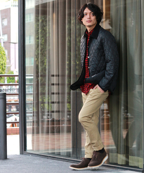 GIORDANO（ジョルダーノ）の「[GIORDANO]ナイロンキルティングジャケット（ブルゾン・メンズ・ブラック/ダークベージュ/グリーン・LARGE/MEDIUM）」の13枚目の写真