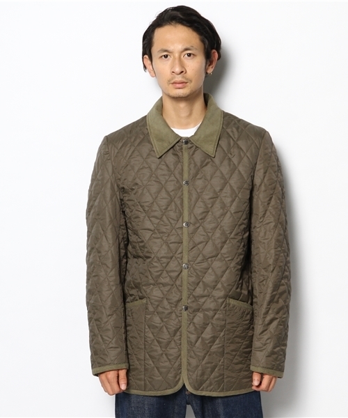GIORDANO（ジョルダーノ）の「[GIORDANO]ナイロンキルティングジャケット（ブルゾン・メンズ・ブラック/ダークベージュ/グリーン・LARGE/MEDIUM）」の4枚目の写真