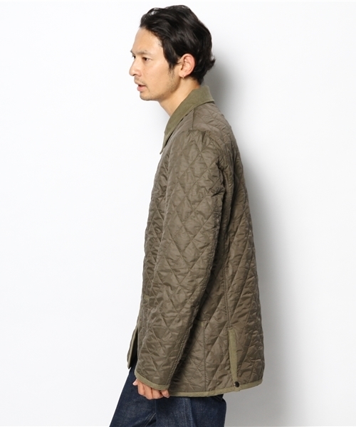 GIORDANO（ジョルダーノ）の「[GIORDANO]ナイロンキルティングジャケット（ブルゾン・メンズ・ブラック/ダークベージュ/グリーン・LARGE/MEDIUM）」の5枚目の写真