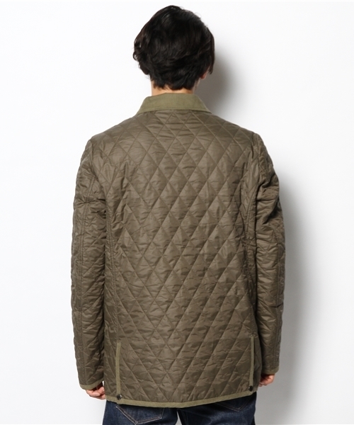 GIORDANO（ジョルダーノ）の「[GIORDANO]ナイロンキルティングジャケット（ブルゾン・メンズ・ブラック/ダークベージュ/グリーン・LARGE/MEDIUM）」の6枚目の写真