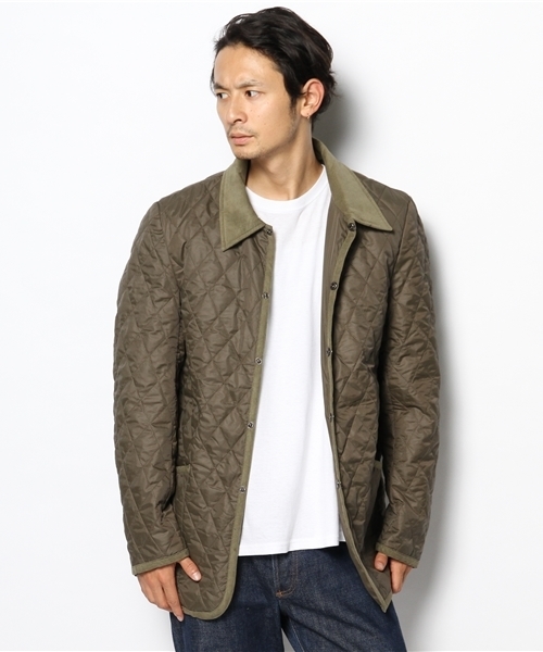 GIORDANO（ジョルダーノ）の「[GIORDANO]ナイロンキルティングジャケット（ブルゾン・メンズ・ブラック/ダークベージュ/グリーン・LARGE/MEDIUM）」の7枚目の写真