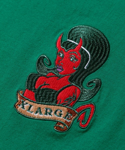 早い者勝ち XLARGE DEVILS L/S TEE グラフィックがカッコイイ XLARGE tシャツ DEVILS L/S TEE メンズ レディース : ZOZOTOWN