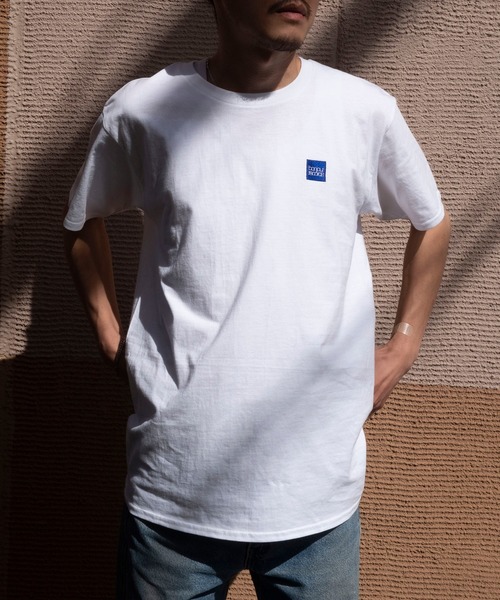 bonjour records（ボンジュールレコーズ）の「【bonjour recordsボンジュールレコード】ボックスロゴTシャツ（Tシャツ/カットソー・メンズ・ホワイト/ブラック・XL/M/L）」の5枚目の写真