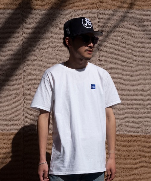 bonjour records（ボンジュールレコーズ）の「【bonjour recordsボンジュールレコード】ボックスロゴTシャツ（Tシャツ/カットソー・メンズ・ホワイト/ブラック・XL/M/L）」の7枚目の写真