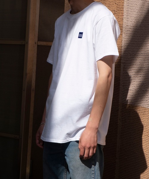 bonjour records（ボンジュールレコーズ）の「【bonjour recordsボンジュールレコード】ボックスロゴTシャツ（Tシャツ/カットソー・メンズ・ホワイト/ブラック・XL/M/L）」の8枚目の写真