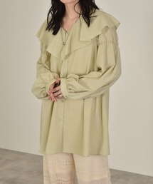 w closet | 後リボンラッフルチュニックブラウス(シャツ/ブラウス)