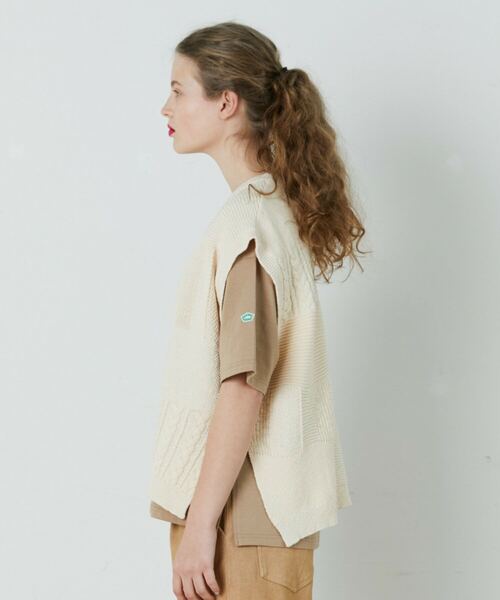 FRAPBOIS（フラボア）の「タペストベスト（ベスト・レディース・ベージュ系その他/ブラック系その他・2/1）」の3枚目の写真