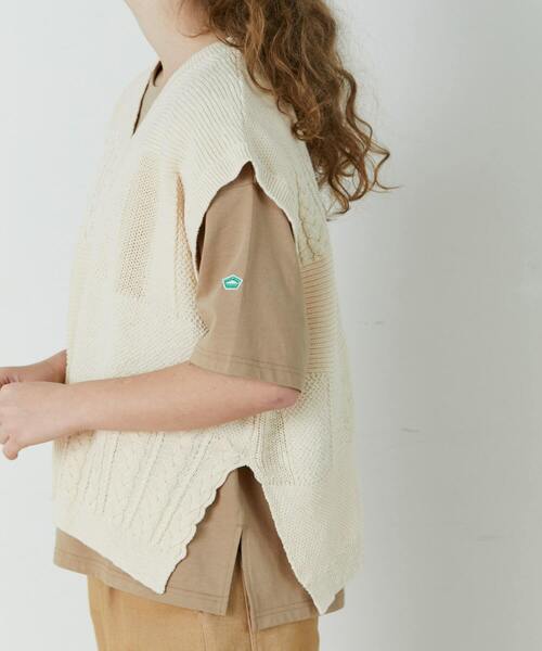 FRAPBOIS（フラボア）の「タペストベスト（ベスト・レディース・ベージュ系その他/ブラック系その他・2/1）」の5枚目の写真