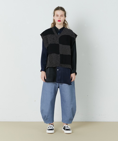 FRAPBOIS（フラボア）の「タペストベスト（ベスト・レディース・ベージュ系その他/ブラック系その他・2/1）」の22枚目の写真