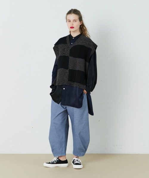 FRAPBOIS（フラボア）の「タペストベスト（ベスト・レディース・ベージュ系その他/ブラック系その他・2/1）」の17枚目の写真