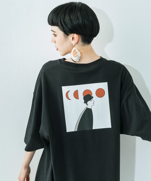 Ressaca(レサーカ)の「別注 jack__studio__ コラボ オーバーサイズ バックプリント TEE(Tシャツ/カットソー・メンズ・グレー系/ブラック/ホワイト系/ホワイト/チャコール/ブルー系/ブラック系/ベージュ系/グレイッシュブルー/グレイッシュベージュ・XL/M/L)」の5枚目の写真