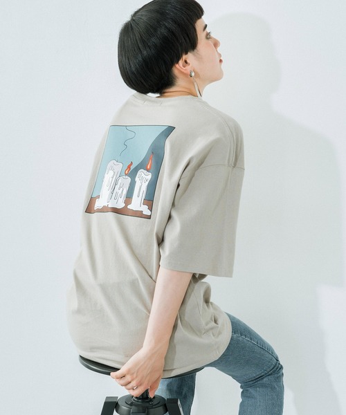 Ressaca(レサーカ)の「別注 jack__studio__ コラボ オーバーサイズ バックプリント TEE(Tシャツ/カットソー・メンズ・グレー系/ブラック/ホワイト系/ホワイト/チャコール/ブルー系/ブラック系/ベージュ系/グレイッシュブルー/グレイッシュベージュ・XL/M/L)」の8枚目の写真