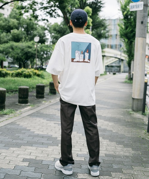 Ressaca(レサーカ)の「別注 jack__studio__ コラボ オーバーサイズ バックプリント TEE(Tシャツ/カットソー・メンズ・グレー系/ブラック/ホワイト系/ホワイト/チャコール/ブルー系/ブラック系/ベージュ系/グレイッシュブルー/グレイッシュベージュ・XL/M/L)」の13枚目の写真