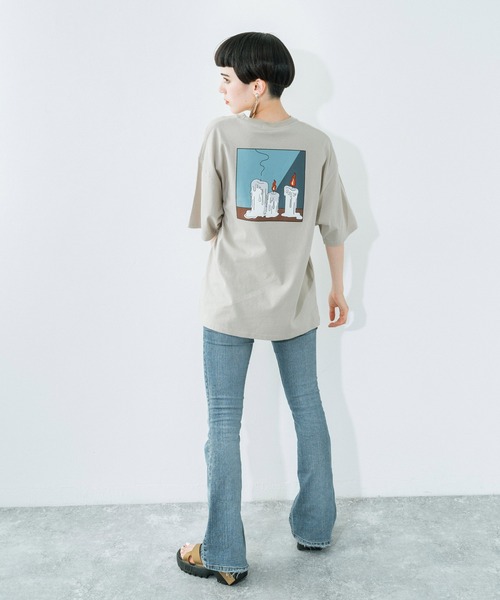 Ressaca(レサーカ)の「別注 jack__studio__ コラボ オーバーサイズ バックプリント TEE(Tシャツ/カットソー・メンズ・グレー系/ブラック/ホワイト系/ホワイト/チャコール/ブルー系/ブラック系/ベージュ系/グレイッシュブルー/グレイッシュベージュ・XL/M/L)」の16枚目の写真