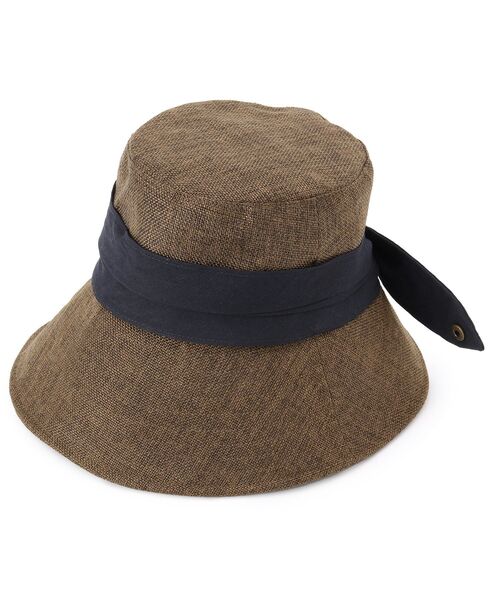 DRESKIP（ドレスキップ）の「◆雑材風リボンハット（ハット・レディース・ブラック/カーキ/ネイビー・00）」の3枚目の写真