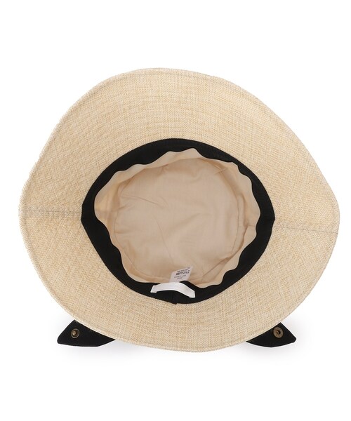 DRESKIP（ドレスキップ）の「◆雑材風リボンハット（ハット・レディース・ブラック/カーキ/ネイビー・00）」の6枚目の写真