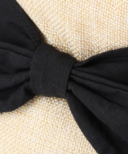 DRESKIP（ドレスキップ）の「◆雑材風リボンハット（ハット・レディース・ブラック/カーキ/ネイビー・00）」の7枚目の写真