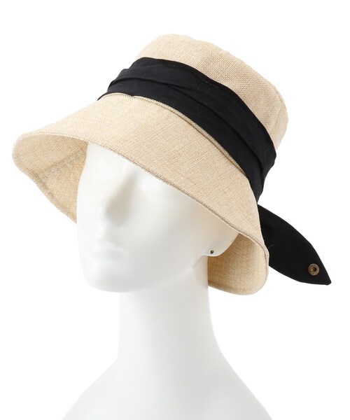 DRESKIP（ドレスキップ）の「◆雑材風リボンハット（ハット・レディース・ブラック/カーキ/ネイビー・00）」の9枚目の写真