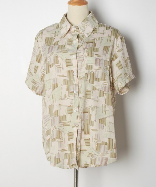 Futier land(フューティアランド)の「ランダムペイント開襟シャツ(シャツ/ブラウス・レディース・グリーン/ブルー/ピンク・FREE)」の15枚目の写真