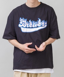 SPINNS | 【ゆったりシルエット】 FIRE BRWRSプリント半袖Tシャツ(Tシャツ/カットソー)