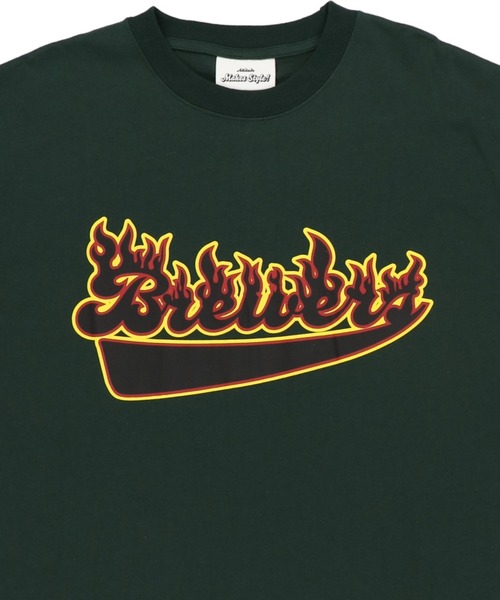 SPINNS（スピンズ）の「【ゆったりシルエット】 FIRE BRWRSプリント半袖Tシャツ（Tシャツ/カットソー・メンズ・ホワイト/ブラック/グリーン・ONESIZE）」の15枚目の写真
