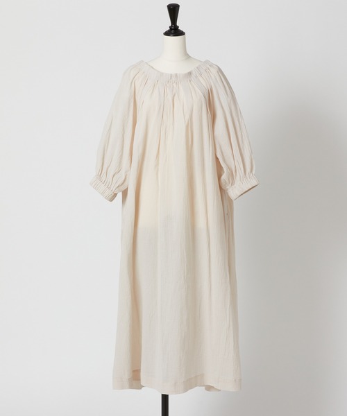 Rewde（ルゥデ）の「バックリボンワンピース（1R05-05220）（ワンピース・レディース・ベージュ/カーキ/ピンク/マスタード・M）」の8枚目の写真