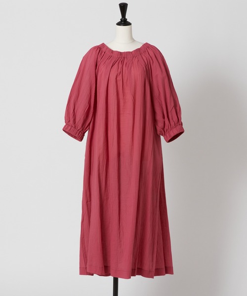 Rewde（ルゥデ）の「バックリボンワンピース（1R05-05220）（ワンピース・レディース・ベージュ/カーキ/ピンク/マスタード・M）」の9枚目の写真