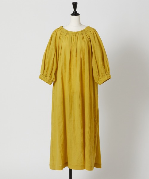 Rewde（ルゥデ）の「バックリボンワンピース（1R05-05220）（ワンピース・レディース・ベージュ/カーキ/ピンク/マスタード・M）」の10枚目の写真