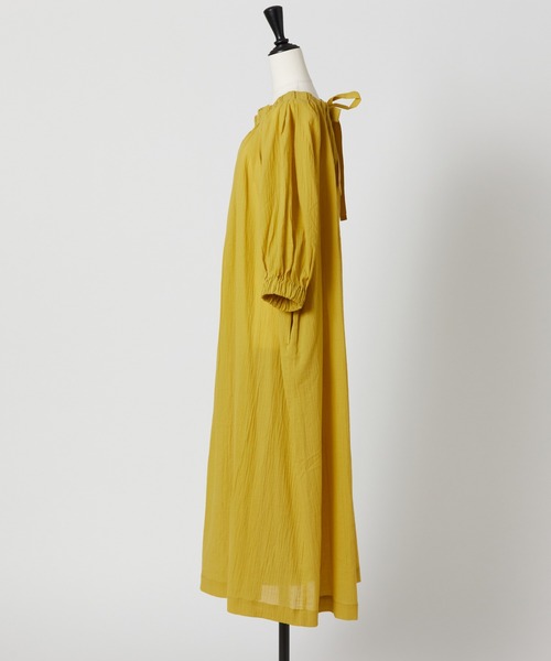 Rewde（ルゥデ）の「バックリボンワンピース（1R05-05220）（ワンピース・レディース・ベージュ/カーキ/ピンク/マスタード・M）」の11枚目の写真