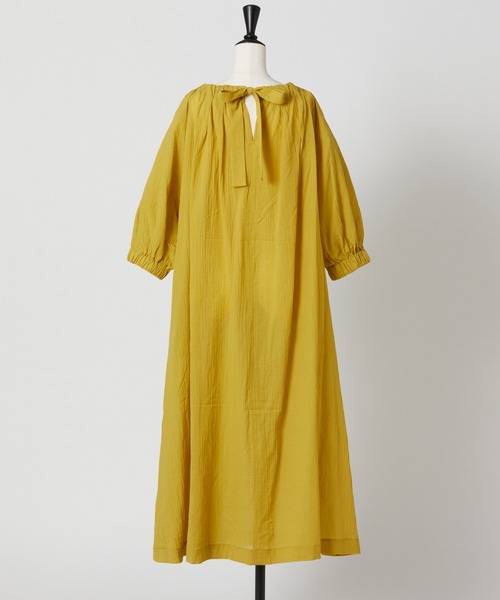 Rewde（ルゥデ）の「バックリボンワンピース（1R05-05220）（ワンピース・レディース・ベージュ/カーキ/ピンク/マスタード・M）」の12枚目の写真