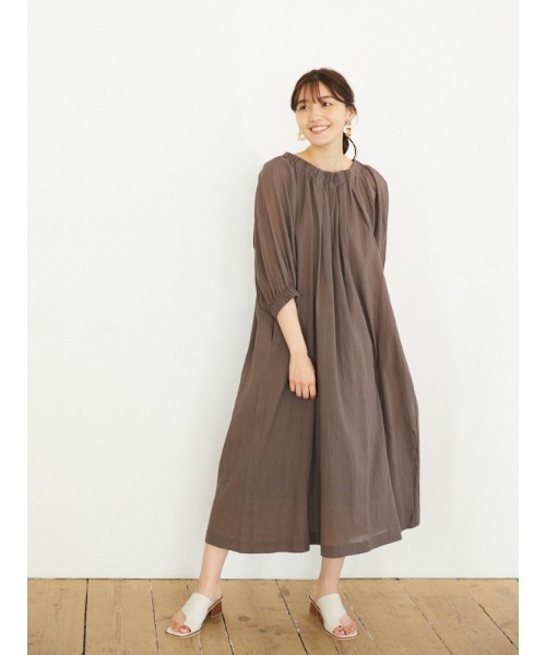 Rewde（ルゥデ）の「バックリボンワンピース（1R05-05220）（ワンピース・レディース・ベージュ/カーキ/ピンク/マスタード・M）」の19枚目の写真