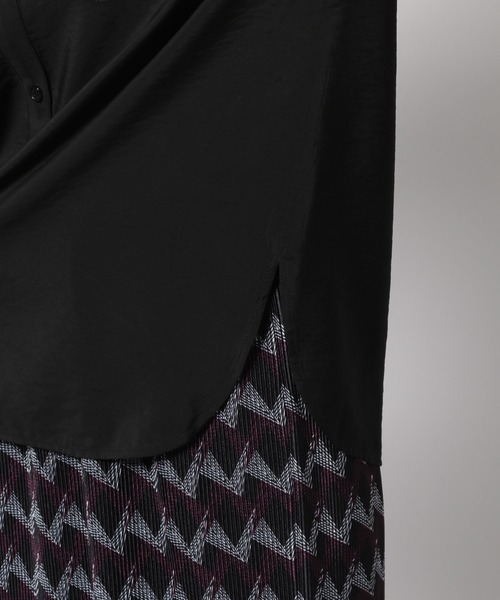 PAGEBOY(ページボーイ)の「バンドカラーショートスリーブシャツ(シャツ/ブラウス・レディース・ブラック/オフホワイト/ブラウン系その他/グレイッシュベージュ・FREE)」の18枚目の写真