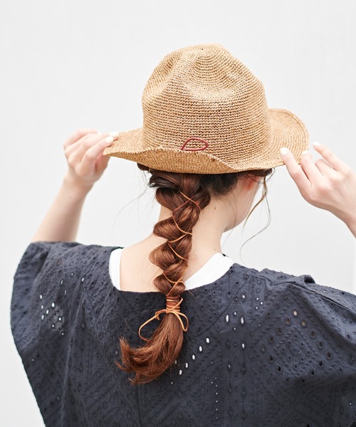 PUAL CE CIN（ピュアルセシン）の「【ＳＵＢＬＩＭＥ】ＰＥＰＡＲ　ＣＲＯＣＨＥ　ＭＴ　ＨＡＴ（ハット・レディース・ブラック/ナチュラル・FREE）」の13枚目の写真